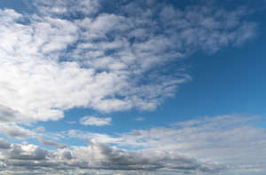sky with many clouds