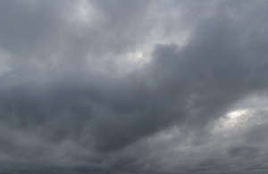 dark grey cloudy sky