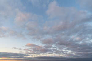 evening sky with thin clouds