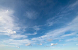 sky with few thin clouds