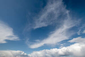 blue sky with white clouds