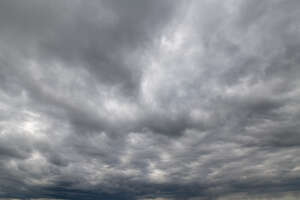 overcast grey sky