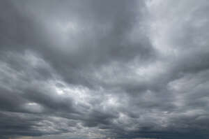 dark grey cloudy sky