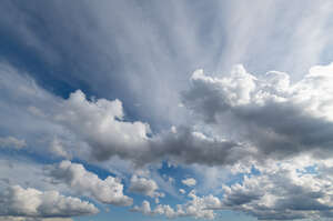 daytime sky with many white clouds