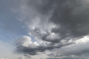 daytime sky with grey clouds