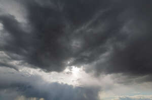 sky with very dark clouds