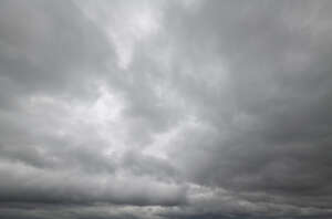pale grey overcast sky