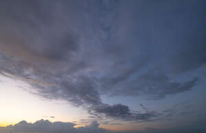 deep blue sky at dusk