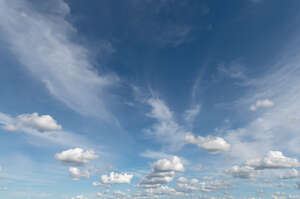 blue daytime sky with different small clouds 