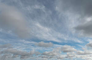 very cloudy daytime sky