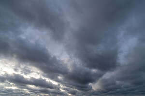 dark grey overcast sky