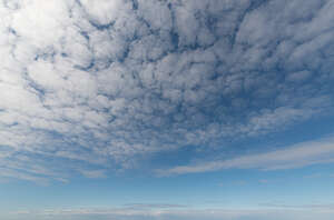 daytime sky with few very light clouds