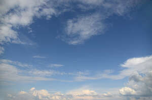 daytime sky with some light white clouds