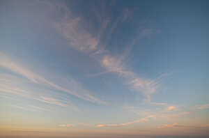 late evening sky with very little clouds