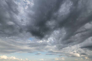 sky with dark grey clouds