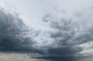 sky with dark grey clouds