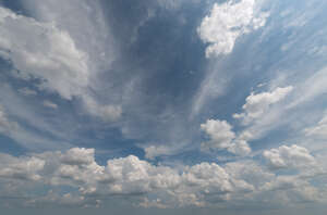 daytime sky with different white clouds 
