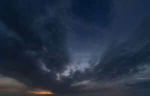 night sky with dark clouds