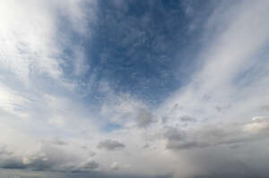 cloudy sky with a patch of blue sky