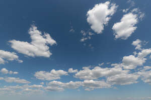 blue sky with little white clouds