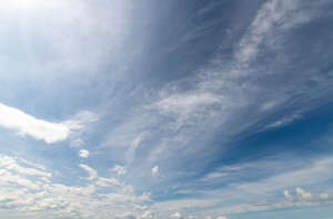 daytime sky with thin white clouds