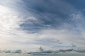 sky llightly covered with thin clouds