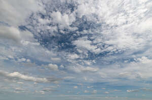 sky almost covered with small clouds