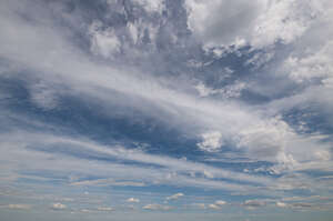 sky overcast with thin clouds