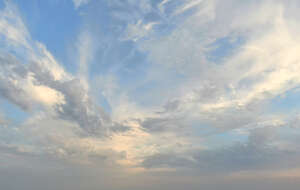 sky with some clouds and yellow colours