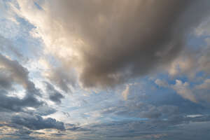 sky with evening clouds