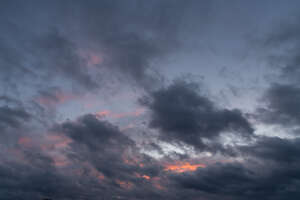 dark sky with dark clouds