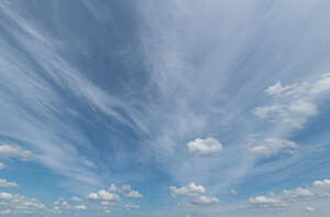 sky with thin clouds