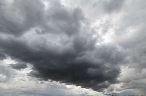 dark grey cloudy sky