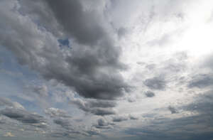 hazy cloudy sky