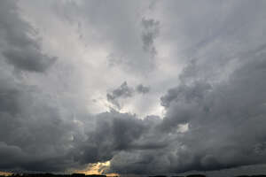 stormy sky at sunset