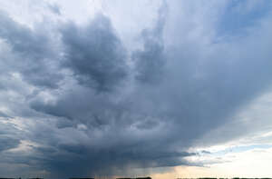 evening sky with rain clouds