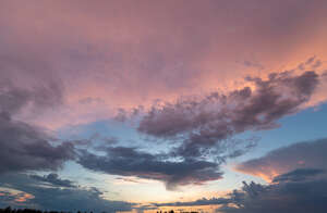 colorful sky at dusk