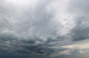 sky with rain clouds