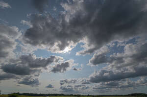 sky with backlit clouds