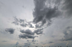 grey hazy sky