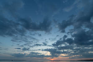 blue late night sky