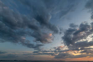 late evening with sunset colours