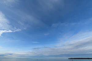 sky with clouds on the horizon