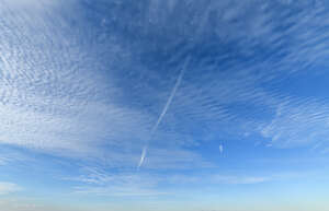 blue sky with some cirrus clouds