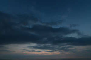 dark sky after the sunset