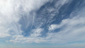 sky with large thin clouds