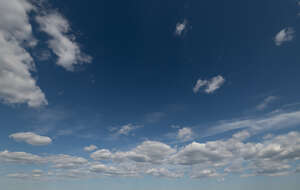 dark blue sky with clouds
