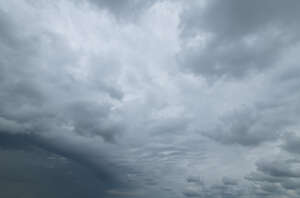 overcast grey sky