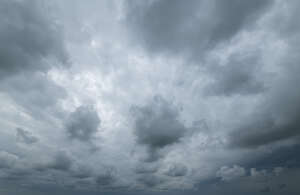 stormy grey sky