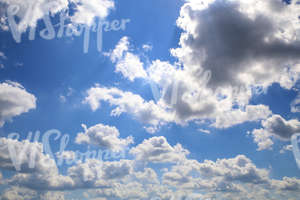 daytime sky with backlit clouds